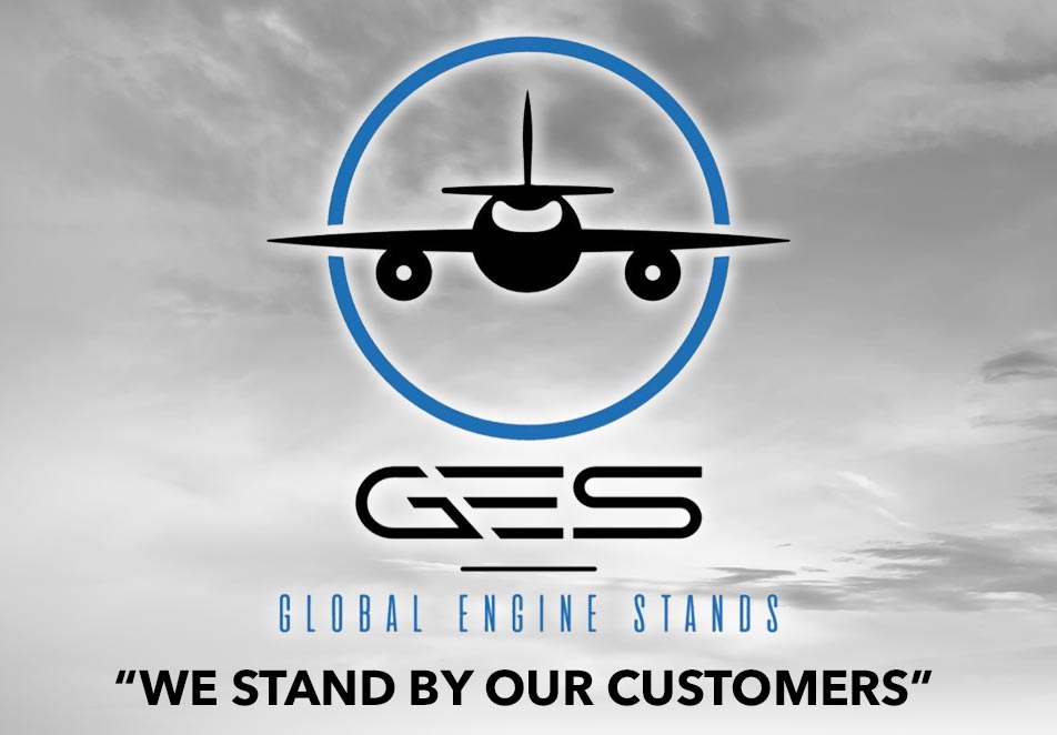 GES logo on grey sky